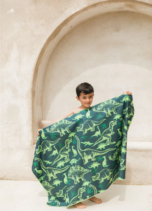 Toalla playera de microfibra Dinosaurios