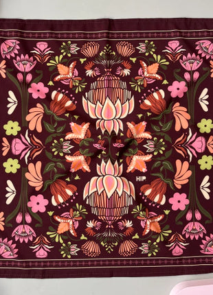 Pañoleta Flori Vino 45x45