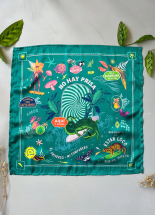 Pañoleta Coco Green 70x70