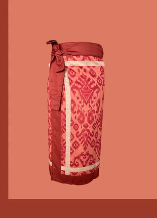 Falda Pareo Cocora Ikat Terracota