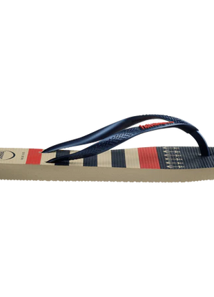 Sandalias Slim Nautical Bege Palha