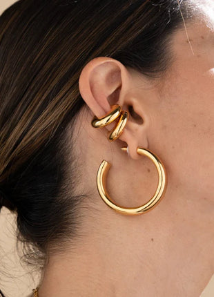 Set De 1 Par De Candongas + 2 Earcuff