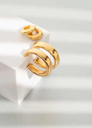 Set De 1 Par De Candongas + 2 Earcuff