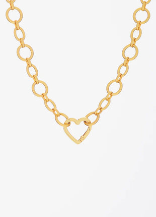 Collar Broche Corazón Gold By Jose Y Cami