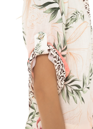 Camisa Abierta Estampada Savage