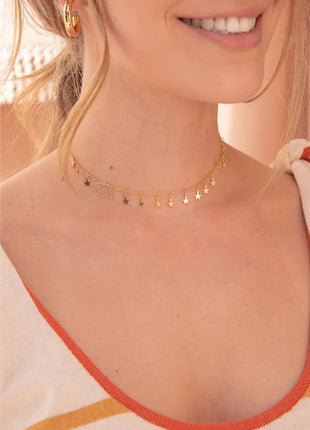 Choker Estrellas + aretes