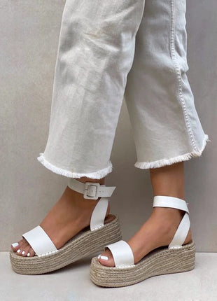Plataforma Espadrilla Blanco