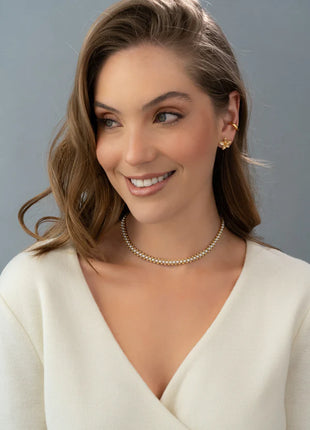 Choker Tejido De Perlas