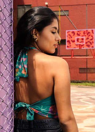 Pañoleta Coco Green 70x70