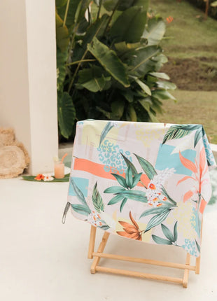 Toalla playera de microfibra Florecer