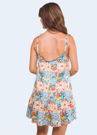 Vestido Corto Mosaico