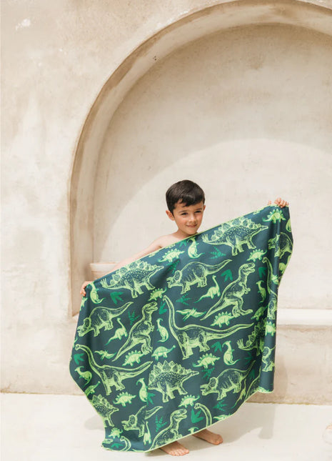 Toalla playera de microfibra Dinosaurios