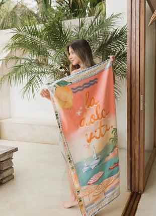 Toalla playera de microfibra Amalfi