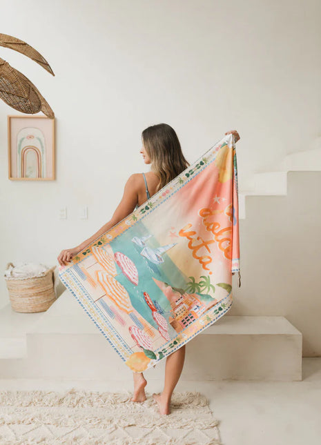 Toalla playera de microfibra Amalfi