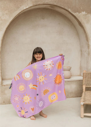 Toalla playera de microfibra Lila