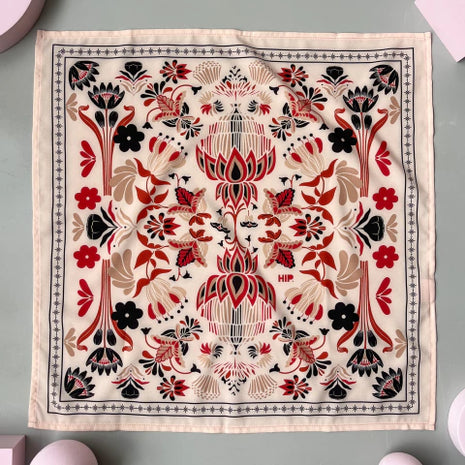 Pañoleta Flori Coffe 70x70