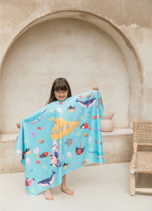 Toalla playera de microfibra Submarino