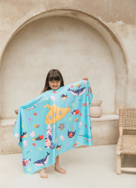 Toalla playera de microfibra Submarino