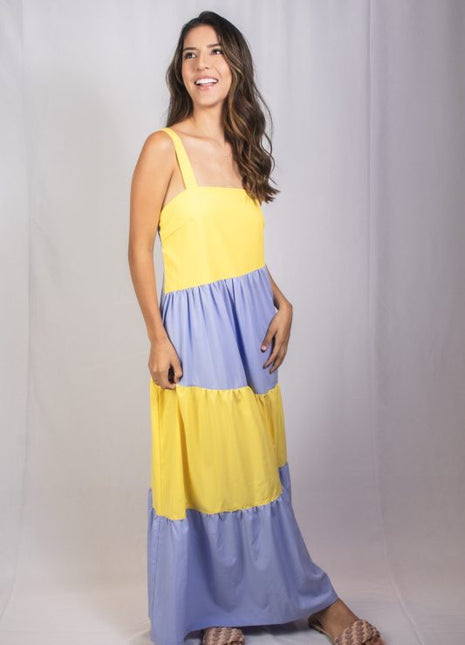 Color block Maxi dress