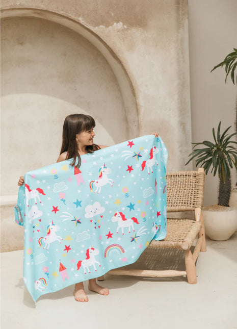 Toalla playera de microfibra Arcoíris