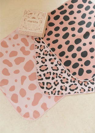Set de toallas faciales Animal Print