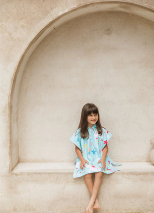 Poncho toalla de Microfibra  Arcoiris