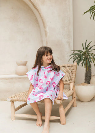 Poncho toalla de Microfibra Sirenita