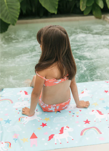 Toalla playera de microfibra Arcoíris