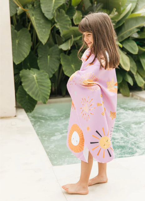 Toalla playera de microfibra Lila