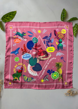 Pañoleta 70x70 Jana Uva