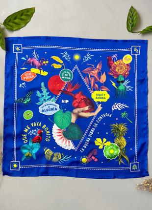 Pañoleta Jana Blue 45x45