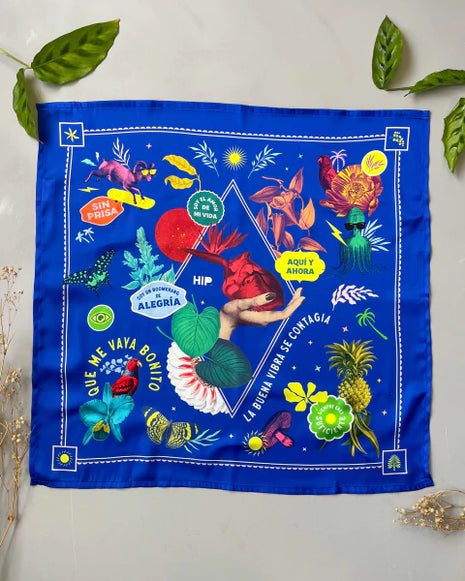 Pañoleta Jana Blue 45x45