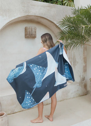 Toalla playera de microfibra Mantas