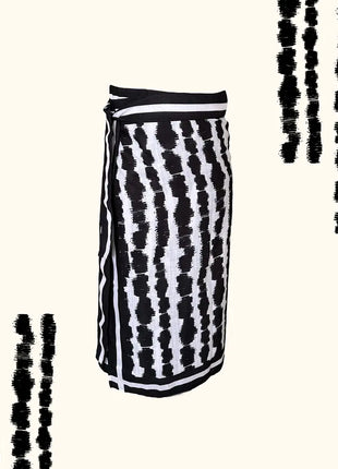 Falda Pareo Shibori Negro