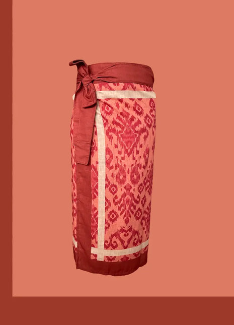 Falda Pareo Cocora Ikat Terracota