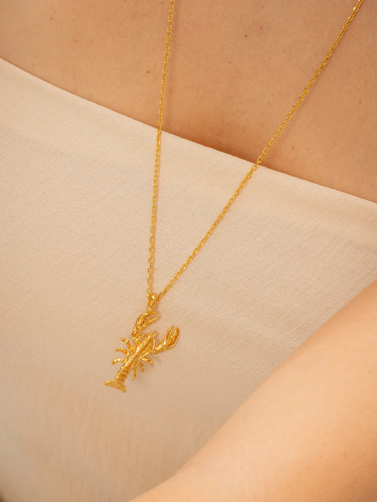 Collar Langosta + Aretes