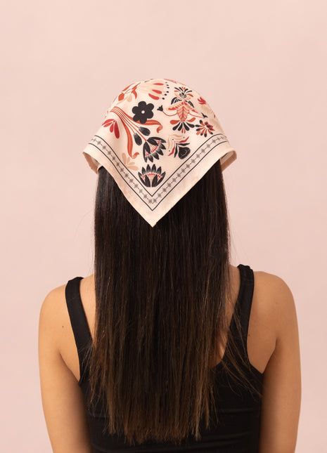 Pañoleta Flori Coffe 45x45