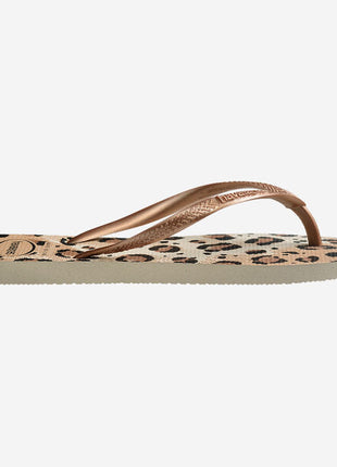 Sandalias Slim Animals Bege