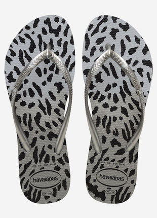 Sandalias Slim Animals Cinza