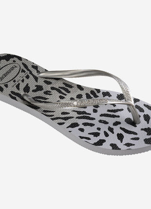 Sandalias Slim Animals Cinza