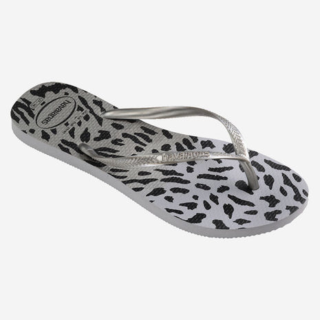 Sandalias Slim Animals Cinza