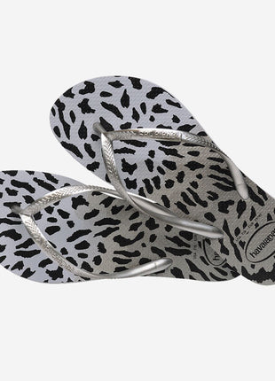 Sandalias Slim Animals Cinza