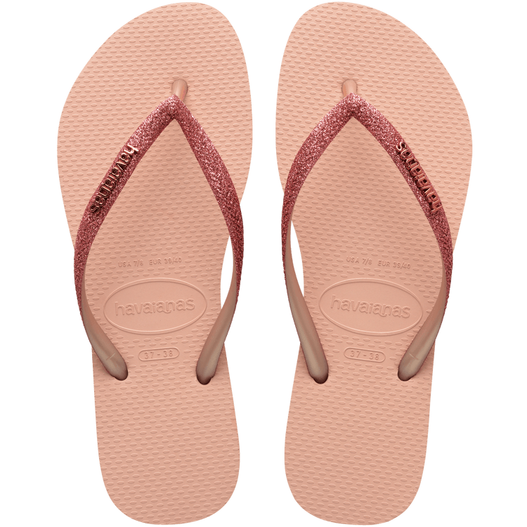 Sandalia Slim Glitter Rosa/Rosa