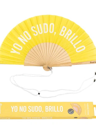 Abanico "Yo no sudo, brillo"
