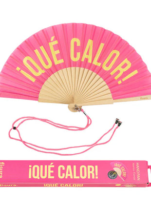 Abanico Que Calor Rosado
