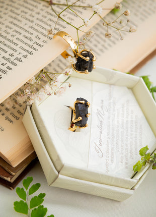 Anillo Turmalina Negra