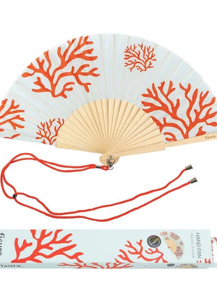Abanico estampado de mar