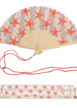 Abanico estampado de mar