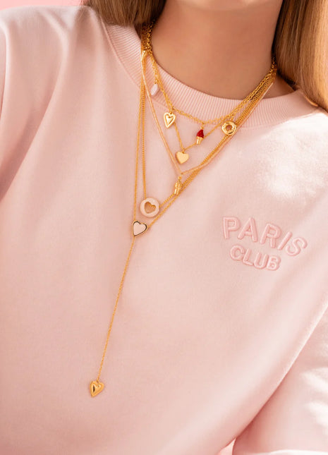 Corbatín Corazones Candy Love + Aretes