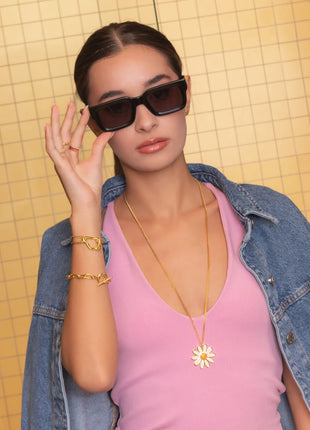 Collar Maxi Margarita + Aretes